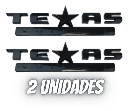 Imagem 1 de 6 de 2und Emblema Texas Edition Adesivo Ford Jeep Dodge Chevrolet