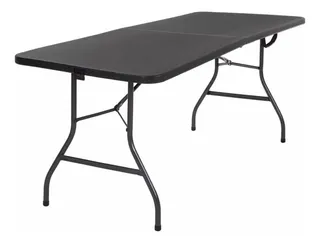 Mesa Plegable Portátil De Plástico Tipo Portafolio Negro
