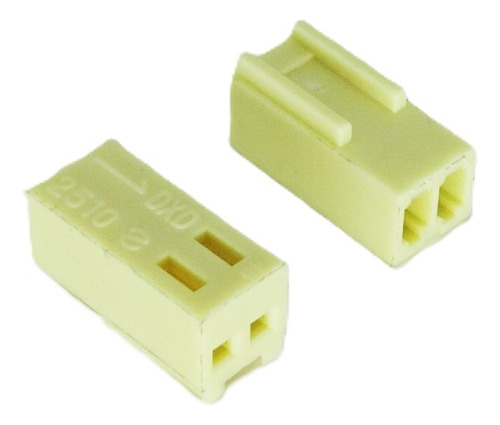 Kit 10 Conectores Alojamento Terminal Fêmea 2 Vias 2.54mm