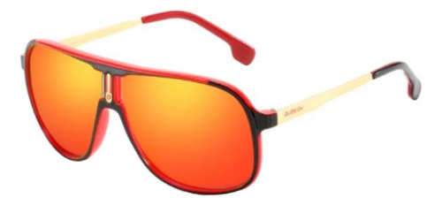 Oculos De Sol Polarizado Pesca Praia Viagem Proteçao Uv Armação Vermelho Desenho Sport