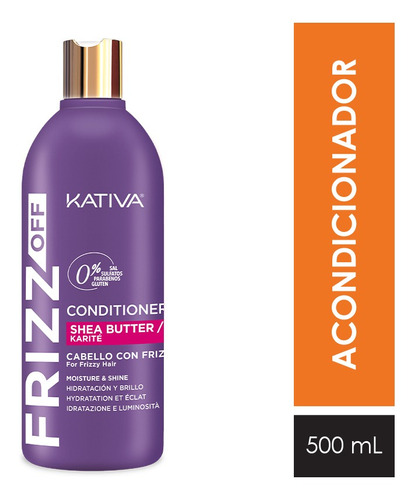 Acondicionador Kativa Frizz Off - Frasco 500ml