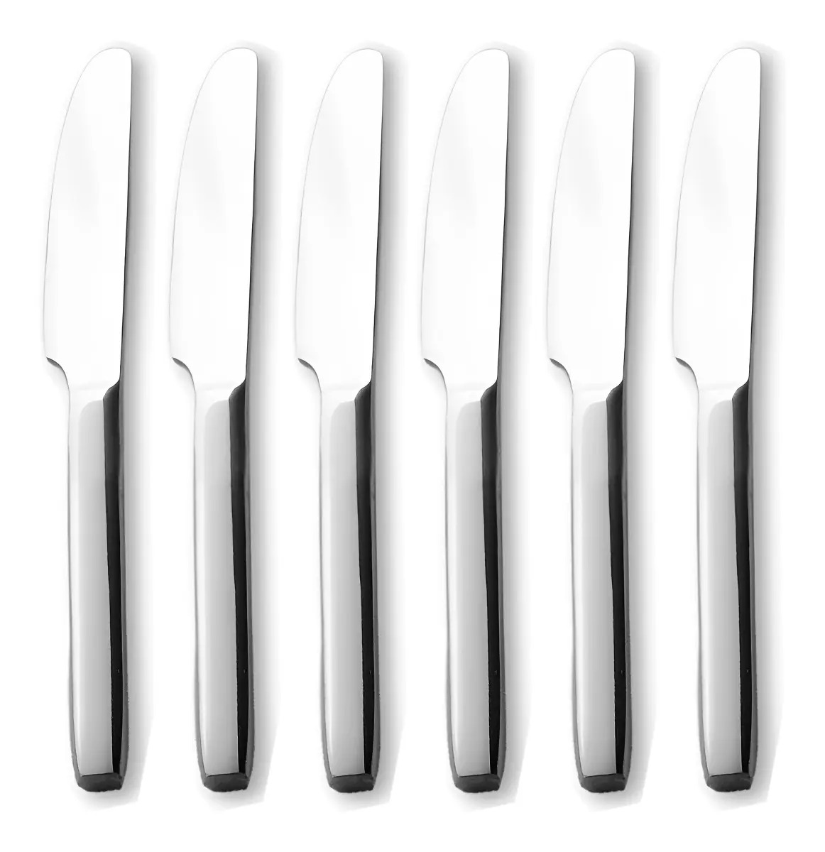 Volf Vento Cuchillo De Postre X 6 Piezas Acero Inoxidable Color Plateado