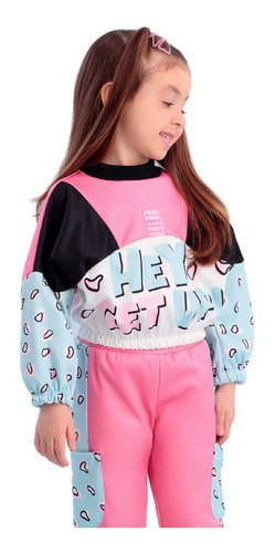 Imagem 2 de 3 de Conjunto Infantil Felpado Mon Sucré Friendly 22376 B.e.