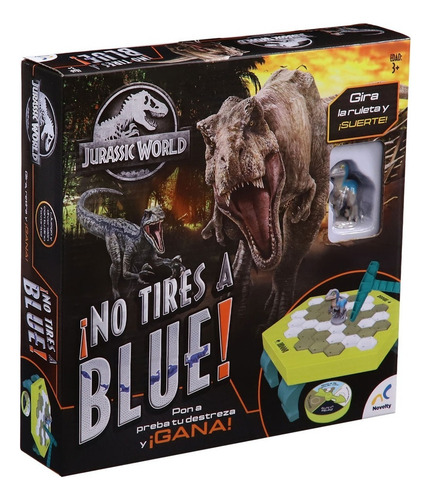 no Tires A Blue! Juego De Mesa Infantil De Jurassic Park