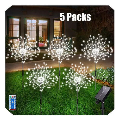 Luz Solar De Fuegos Artificiales Para Decoración De Jardines