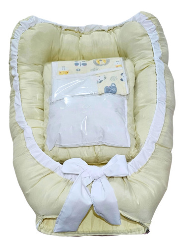 Nidito Para Bebe + Almohada + Funda + Sabana + Acolchado