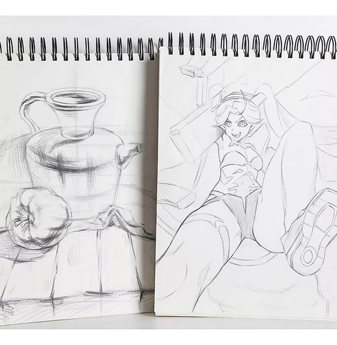 Cuaderno Dibujo Y Bocetos A4 + Cuaderno Bocetos En Blanco