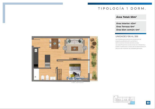 Imagen 6 de 11 de Apartamento De 1 Dormitorio En Malvín