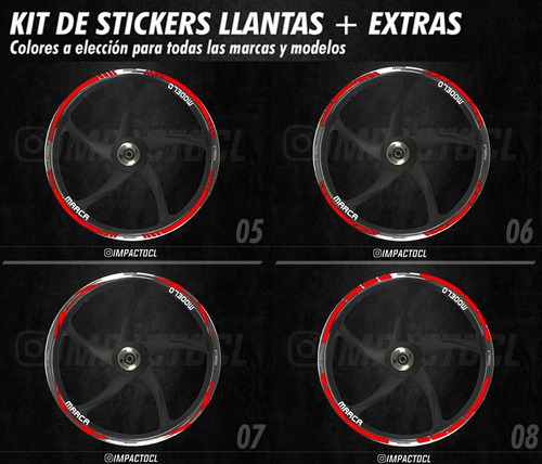 Stickers Para Llantas Todos Los Colores Benelli 302s