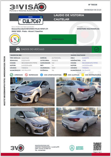 Chevrolet Onix Plus 10tat Lt1