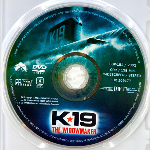 K19 The Widowmaker + Círculo De Fogo + Zona Verde - 3 Dvd