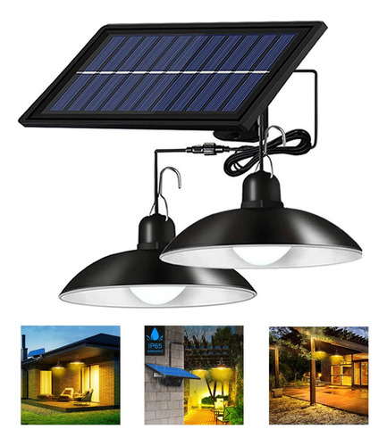 , Luminaria Colgante Solar, Alimentada Por Energía Solar ,