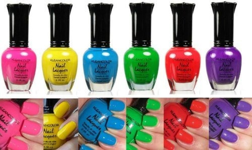 Esmalte De Uñas - Kleancolor Nail Polish Neon Colors Lot