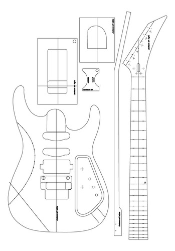 Plantilla Guitarra Jackson Soloist Sl1 - Luthier -