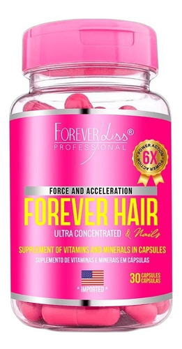 Forever Hair Crescimento Capilar 30 Cápsulas - Forever Liss