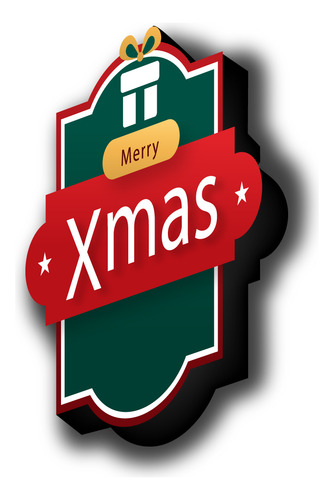 Letrero Luminoso 3d Para Exterior Xmas Navidad