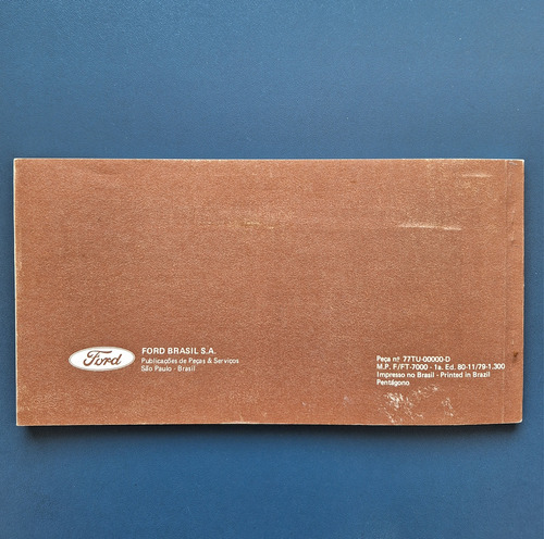 Manual Do Ford F7000 E Ft7000 1979 E/ou 1980 Original (Usado)
