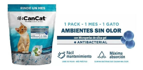 Imagen 6 de 7 de Piedritas Sanitarias Para Gatos Silica Gel Rosas 3,8lts