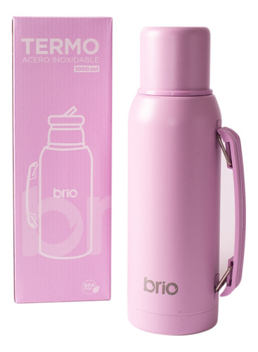 Termo 1 Litro Acero Inoxidable Con Pico Cebador.