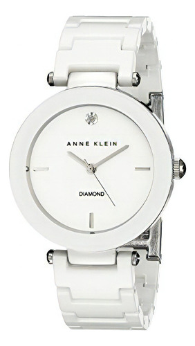 Reloj Mujer Anne Klein Ak-1019wtwt Cuarzo Pulso Blanco En