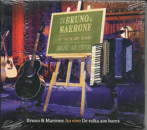 Cd De Voltas Aos Bares - Hoje! Ao Vivo! (bruno & Marrone) Estándar
