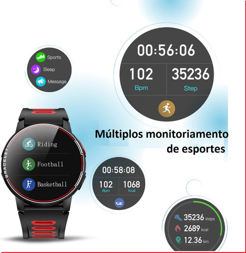 Imagem 8 de 10 de Relógio Smart S20 Active Fitness -full Touch Screen