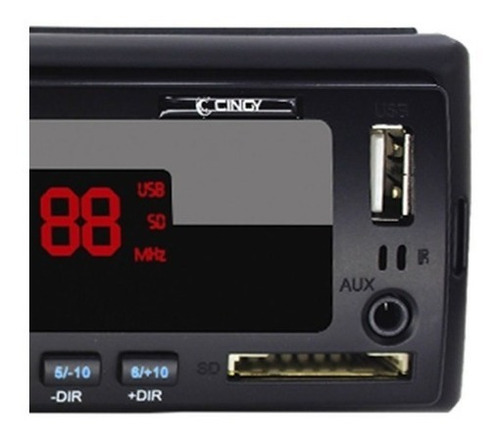 Imagem 7 de 7 de Rádio Automotivo Cinoy Com Bluetooth Fm Mp3 Usb Sd Aux
