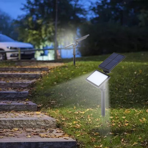 Foco Solar De 48 Led, 4 Modos, Ip65, Batería Recargable