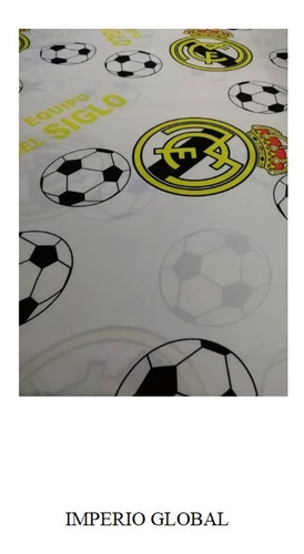 Juego De Sabana Para Cama Semidoble Real Madrid