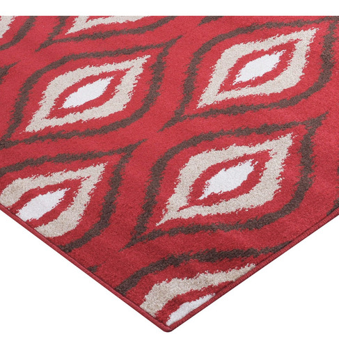 Alfombra Kaleb 116x170 Rojo 4 Ancho 170 cm Largo 116 cm