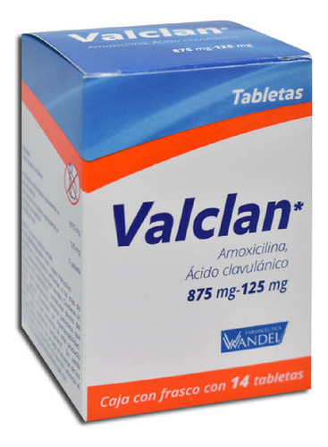 Valclan Tableta 875 Mg/125 Mg, 14 Tabletas