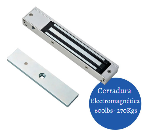 Cerradura Electromagnética 600lbs 270kgs 12v Control Acceso