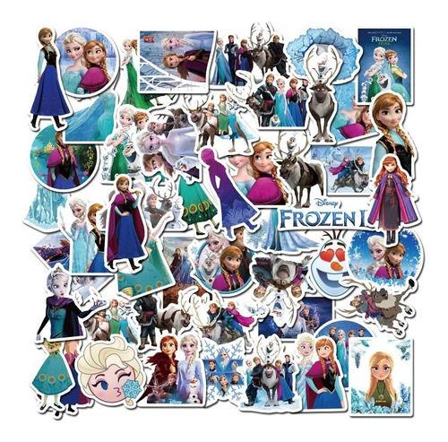 Frozen - Set De 50 Stickers / Calcomanías / Pegatinas