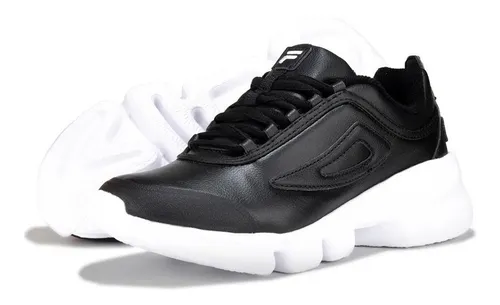 Tenis fila mujer negro new arrivals