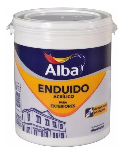 Enduido Exterior Alba Resiste Intemperie X 10 Lt  Kromacolor