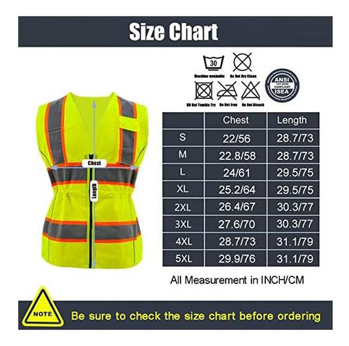 Chaleco De Seguridad De Oplerai Para Mujeres Vest De Con Y 5