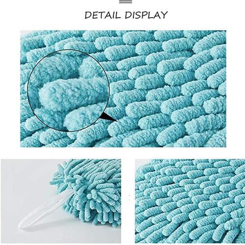6pcs Bath Hand Towels,absorbent Hand Towel+6 Hook