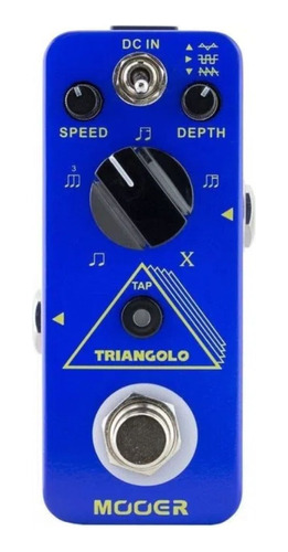 Pedal De Efecto Mooer Triangolo Tremolo Micro Series