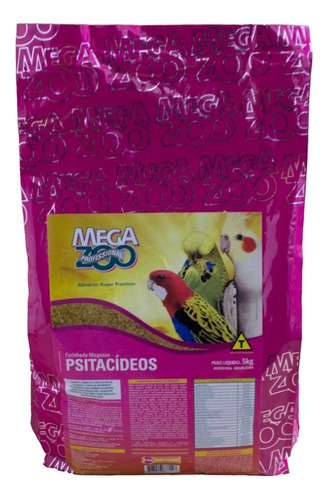 Ração Megazoo Farinhada Para Psitacideos - 5 Kg