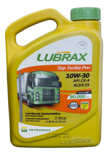 Óleo Motor Diesel Top Turbo Pro Lubrax 10w30 Semissintético