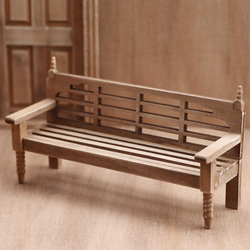 Muebles De Banco En Miniatura De Madera De Estilo Vintage