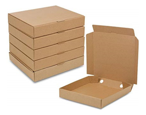 Caja Microcorrugado Marron 28x28x05 Tapa Rebatible Pack X 10