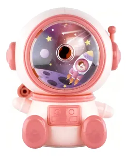 Sacapuntas De Escritorio Para Lápiz Astronautas Rosa