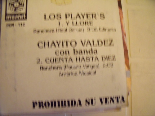 Cd Chayito Valdez Cuenta Hasta Diez Promo Sencillo