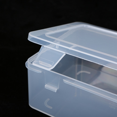 La Caja De Plástico Transparente Rectangular Portátil Engros