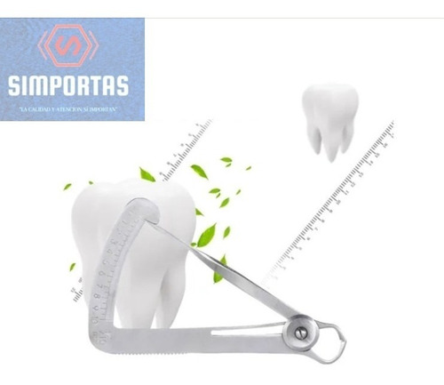 Imagen 1 de 6 de Calibrador De Metales Dental Acero Inoxidable Santiago