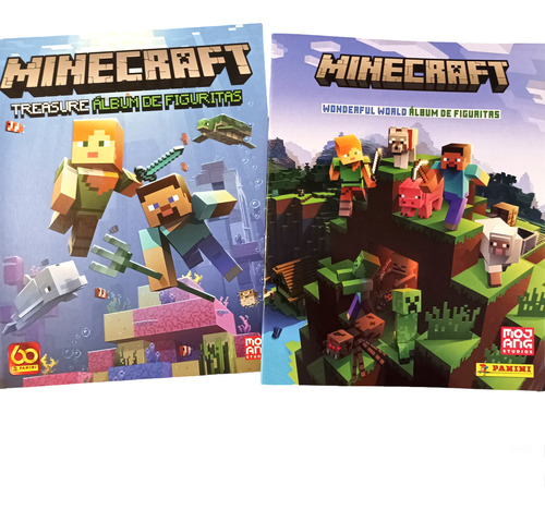 Minecraft // Albumes + Figuritas A Pegar