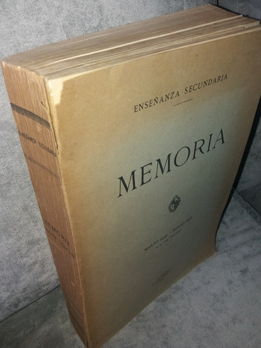 Memoria Enseñanza Secundaria Casi 1000 Paginas Fotos 1936/8