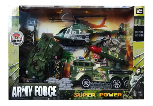 Set Militar X 10 Piezas Army Force Ref. Hw-3a12