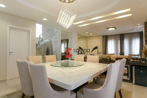 Imagem 7 de 30 de Casa Condomínio Fechado Com 4 Suítes À Venda, 268 M² Por R$ 2.289.000 - Santa Felicidade - Curitiba/pr - Ca0052